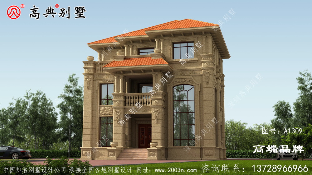 三层欧式别墅方案,舒适实用